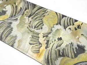 アンティーク　荒波模様織り出し袋帯（材料）